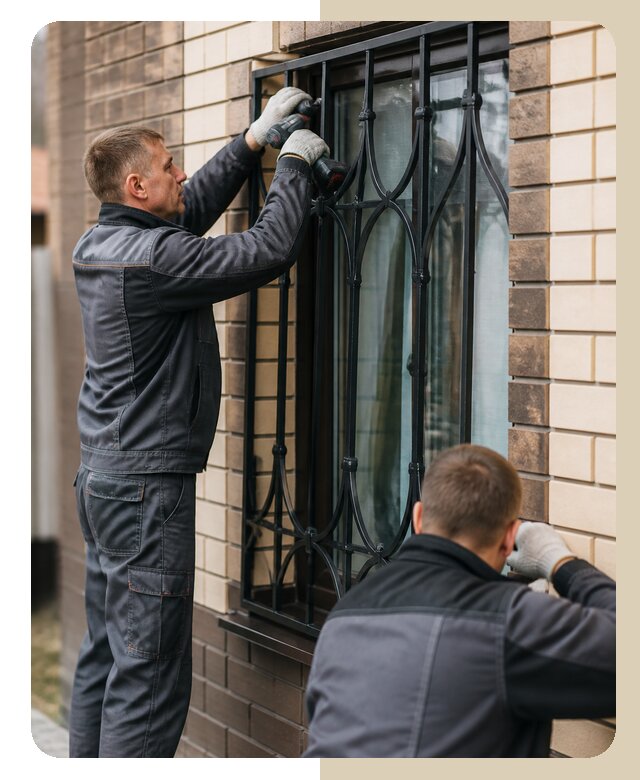 Установка решеток в дом в Волхове по цене от 3664 р. | Дверной